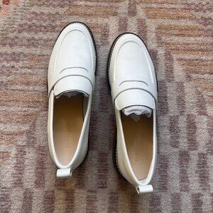 NWOT! Everlane The Gum Sole Penny Loafer- White- Size 11